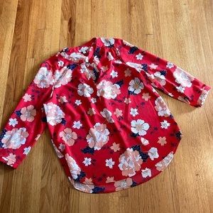 Illa Rose 3/4 Length Floral Blouse